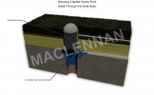 Deck Waterproofing Showing Irrigated Green Roof
