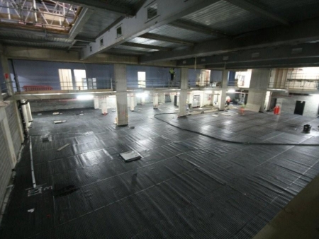 Cavity Drain/Polyurea Bank Side