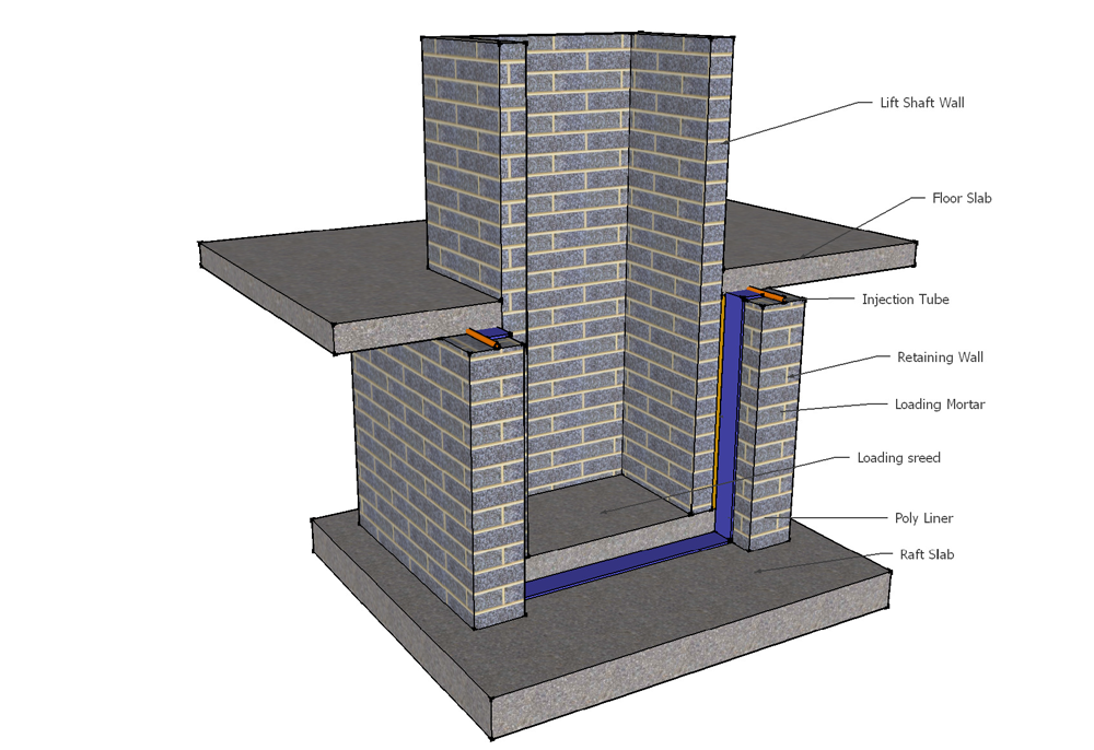 lift pit tech drawing