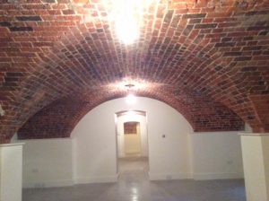 Waterproofed Vaults in historic brick basement