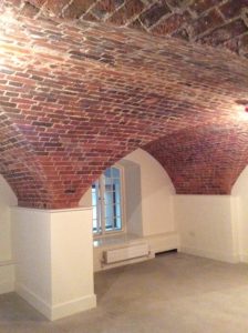 Waterproofed Vaults in historic brick basement