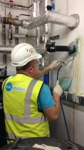 injecting resin to stop leaks