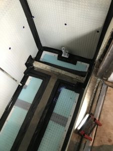Waterproofing lift pit